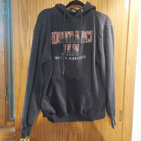 MoonDance Jam spellout 2010 black hooded sweatshirt L - Picture 1 of 6